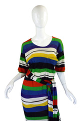 1970s Vivid Striped Knit Missoni Dress