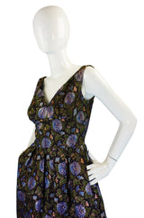 1960s Metallic Silk Brocade Pat Sandler