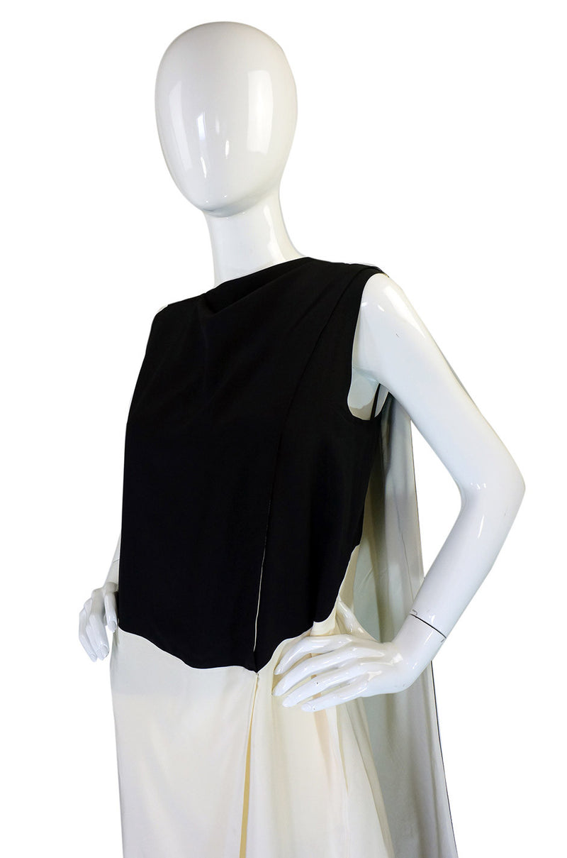 Recent Graphic B&W Silk Celine Shift