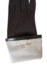 1950s Dior Leather Gloves Size 6 1/2