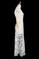 c.1905 Amazing Battenburg Lace Dress