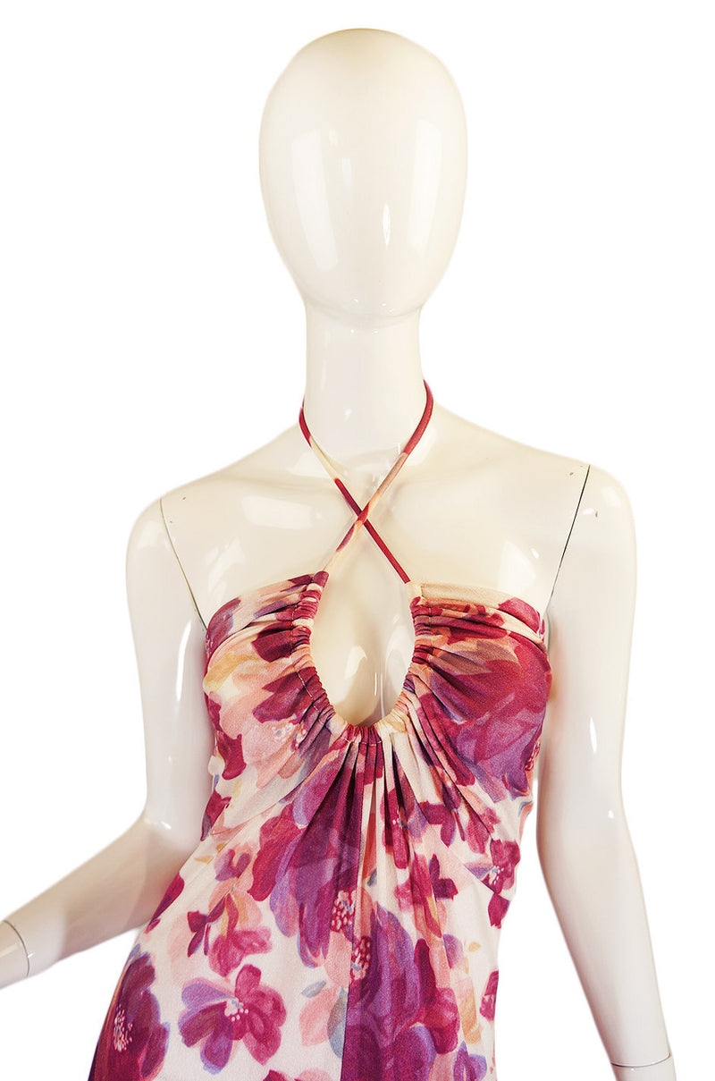 1970s Joy Stevens Floral Maxi Dress