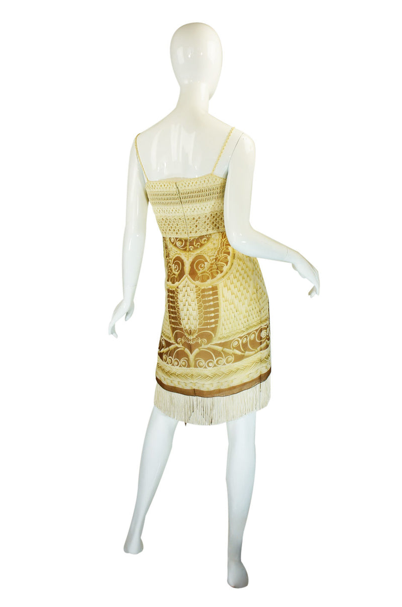 1980s Dior Numbered Raffia Dress Set