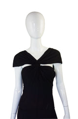 1970s Bias Cut Jean Muir Jersey Halter Dress
