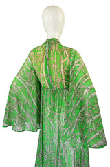 1970s Robert Morton Bamboo Maxi Dress