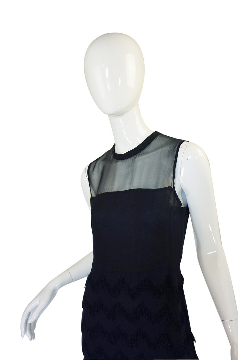 1980s Bill Blass Silk Chiffon Dress