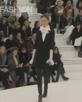 Spring 2006 Chanel by Karl Lagerfeld Haute Couture Pant Set w Detachable Collar & Sleeves