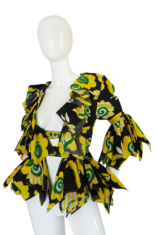 Museum Held 1969 Ossie Clark Top w Celia Birtwell Candy Flower Print