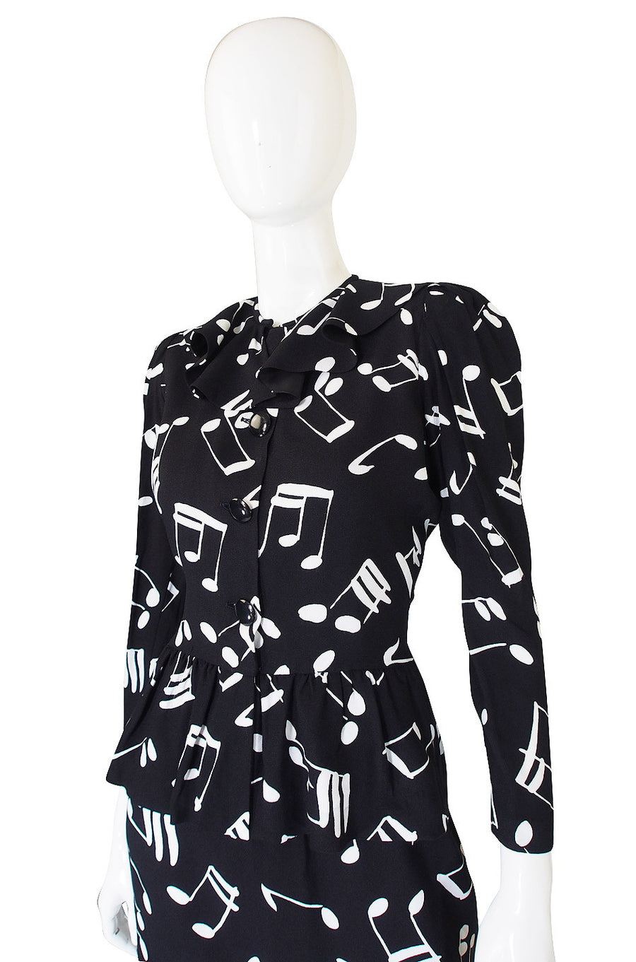 Saint laurent music note shirt hotsell