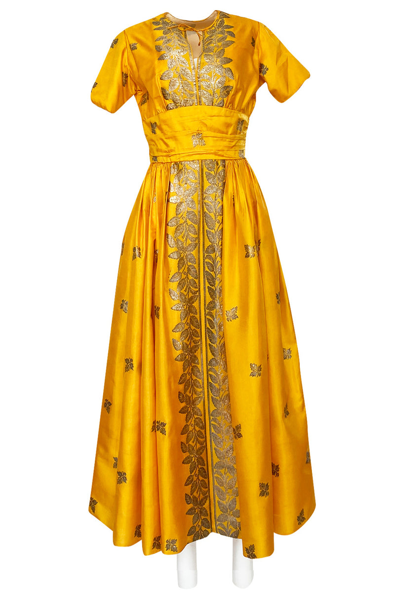 gold string dress Monika Dimova