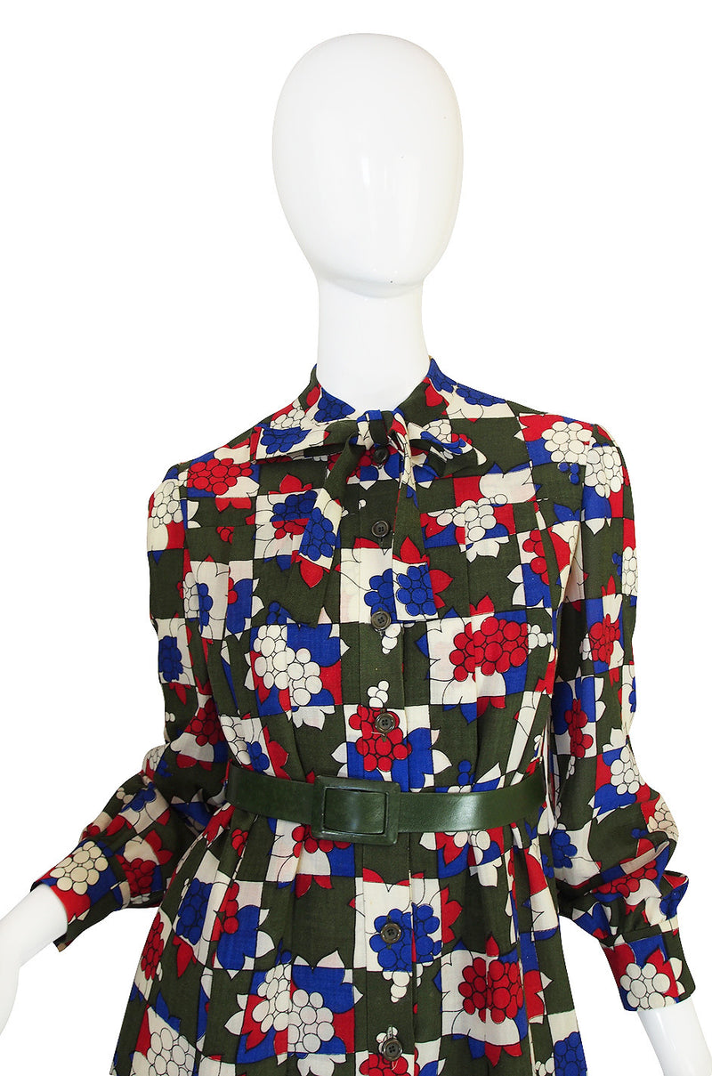 1960s Miss Dior Darling Print Challis Dress