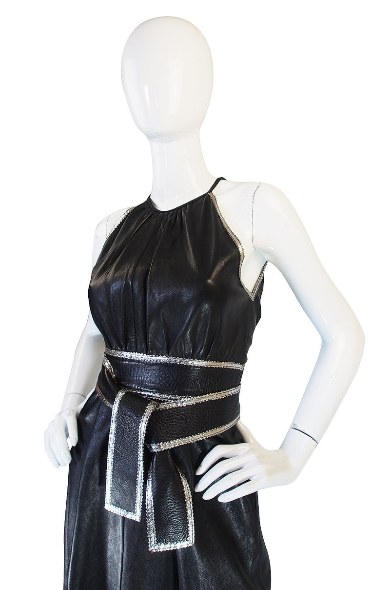 Exceptional & Rare 1972 Jean Muir Leather Dress
