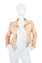 Documented 1971-1972 Andre Courreges Vinyl Crop Jacket in Buff