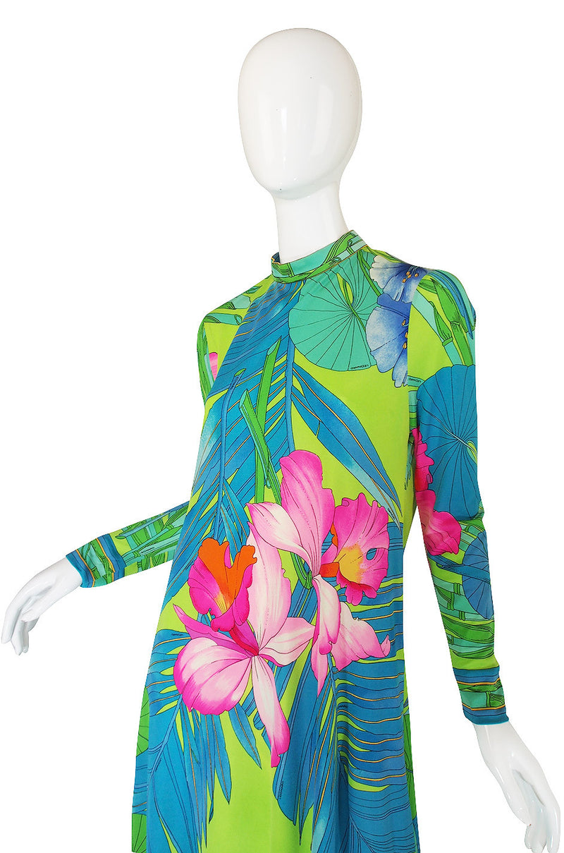 1970s Leonard Paris Tropical Silk Jersey
