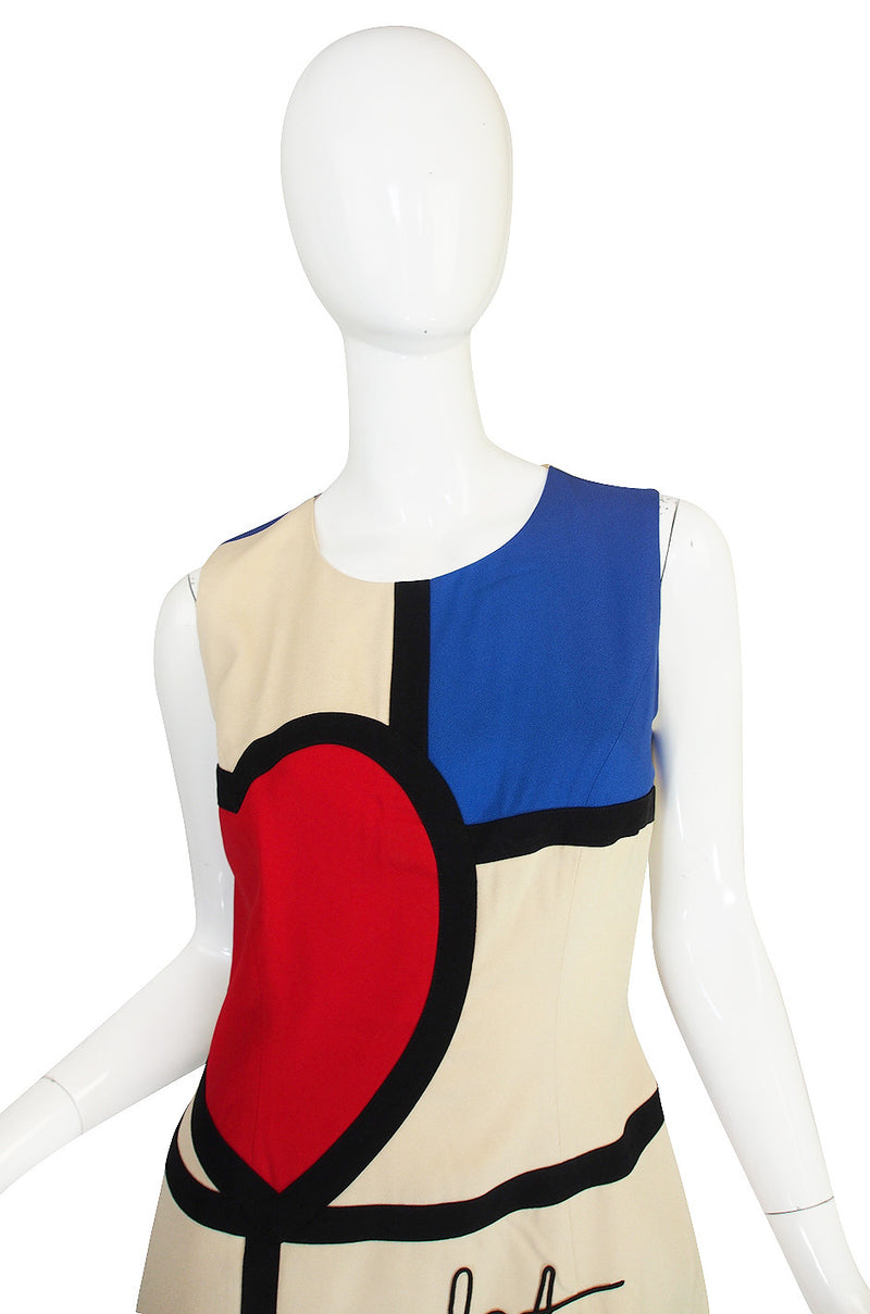 1990s "Art is Love" Moschino Cheap & Chic Dress