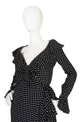Recent Pretty Tuleh Silk Star Print Wrap Dress