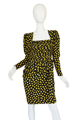 1980s Joan Rivers Owned Ungaro Silk Dot Dress