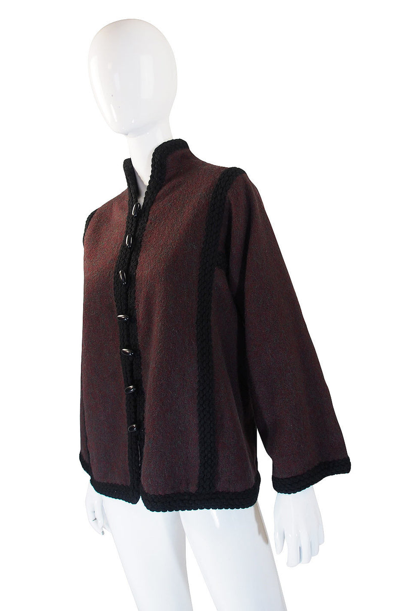 1970s YSL Russian Wool Braid Jacket