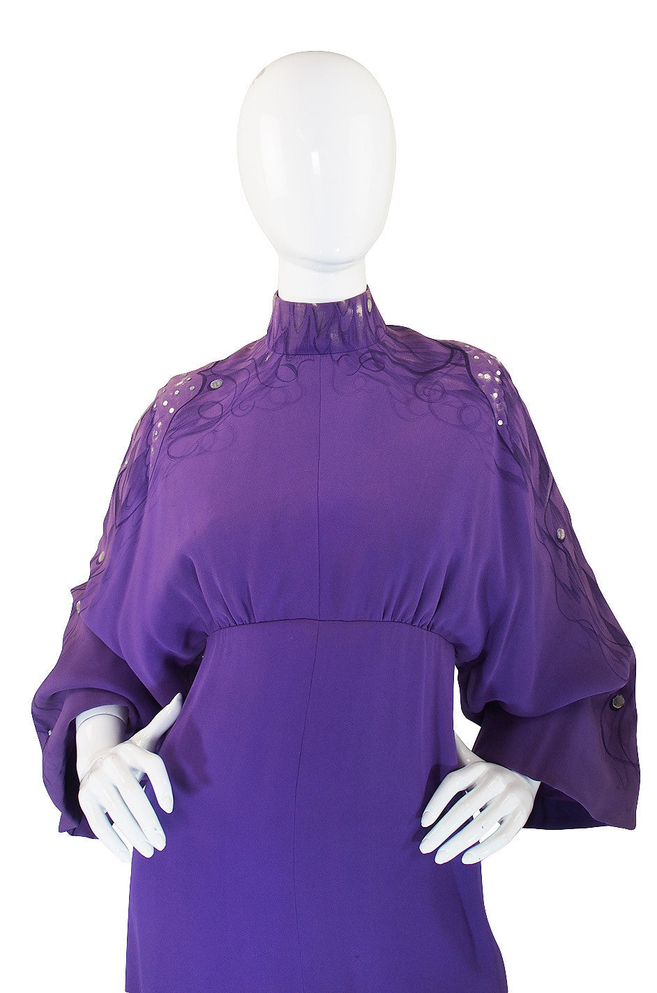 1960s Pearl Detailed George Halley Gown main image 1