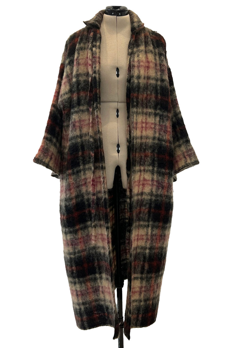 Fabulous Fall 1978 Geoffrey Beene Runway Oversized Mohair Blanket Cocoon Coat