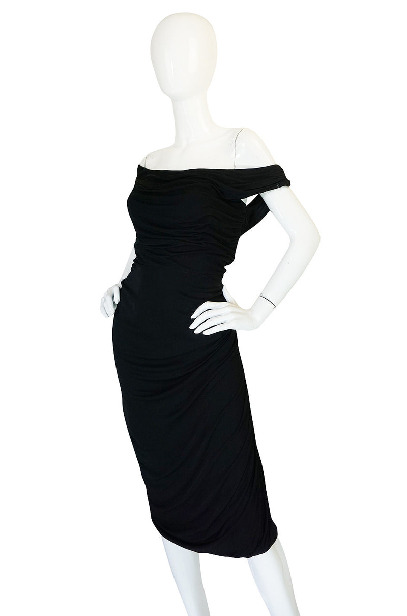 Extraordinary 1940s Ceil Chapman Attr Jersey Dress