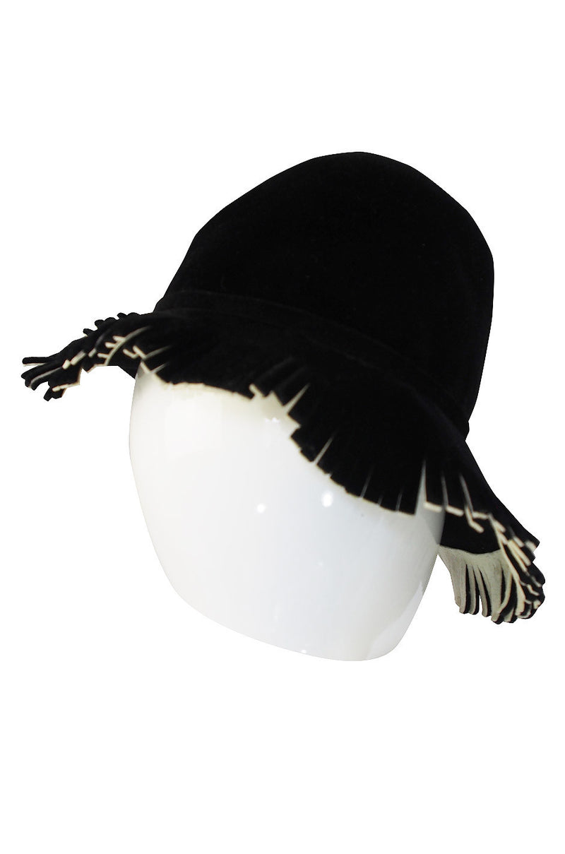 1970s Fringed Yves Saint Laurent Hat