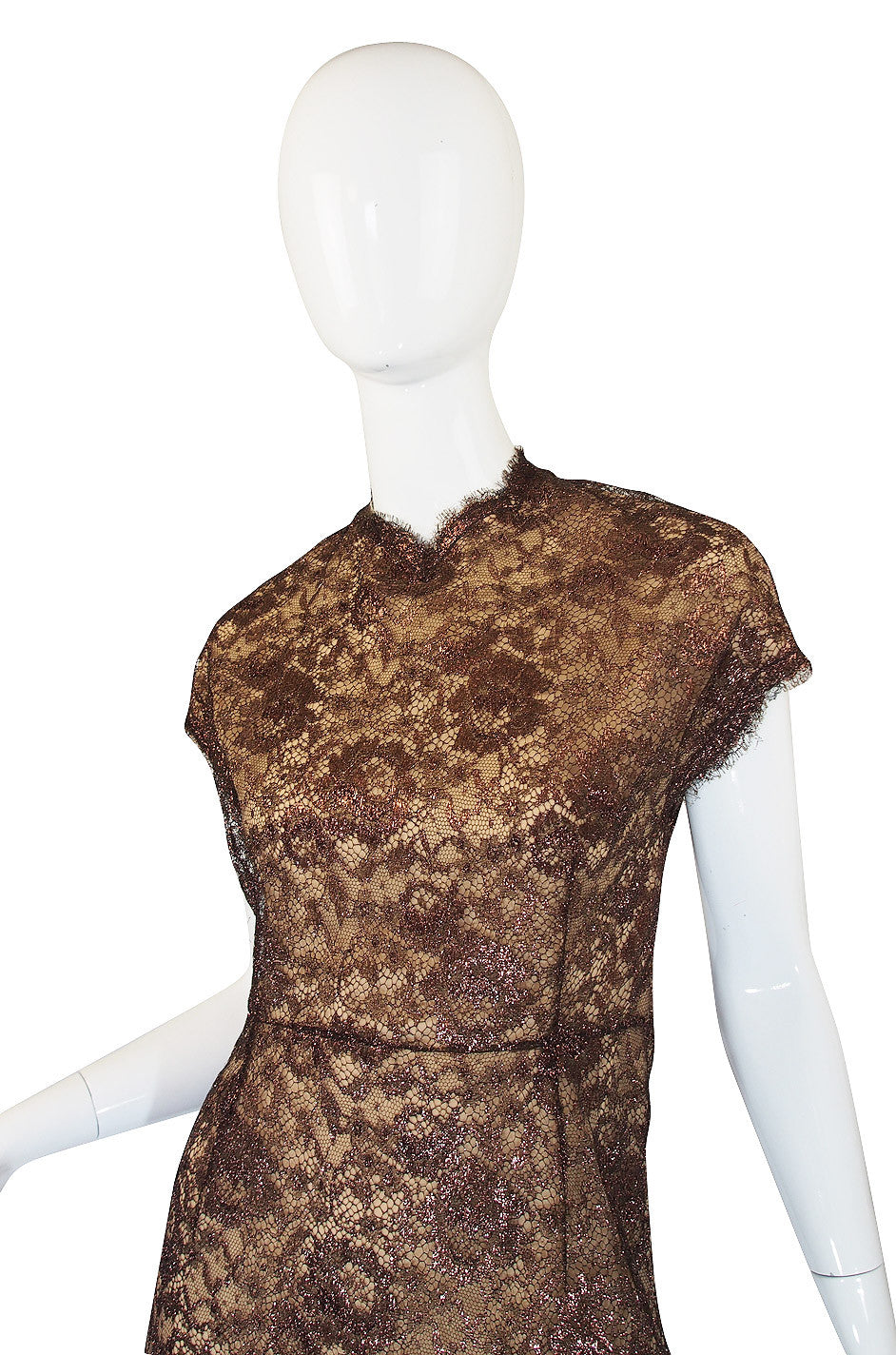 1980s Fine Geoffrey Beene Iridescent Lace Dress – Shrimpton Couture