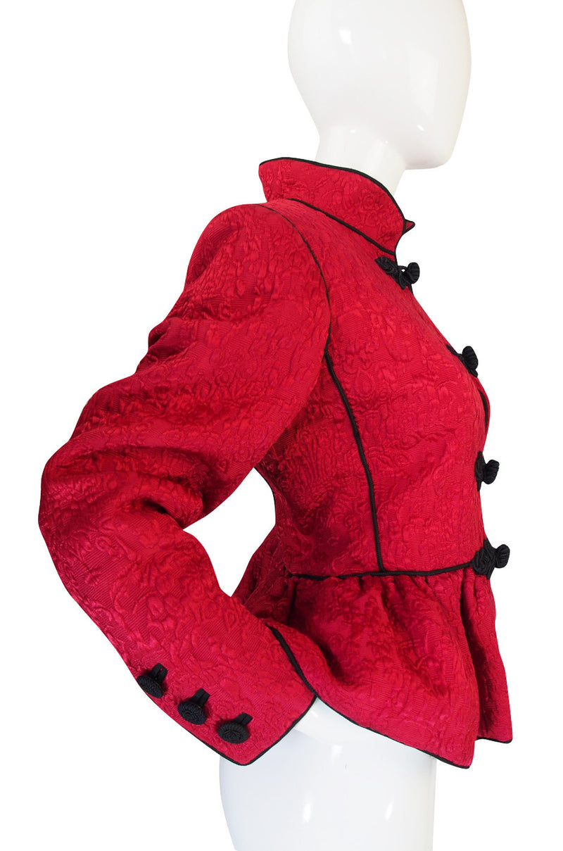 Documented F/W 1990-91 Yves Saint Laurent Red Jacket