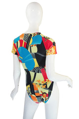 1990s Versace Versus Body Suit & Mini Skirt