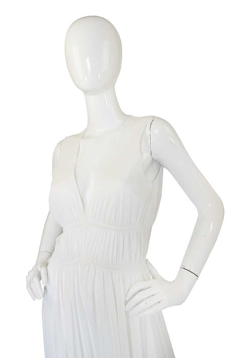 1970s White John Kloss Goddess Gown
