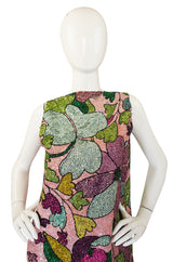 Incredible 1960s Sequin & Bead Maxi Dress