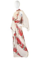 1970s Silk Jersey Alfred Bosand Backless Dress