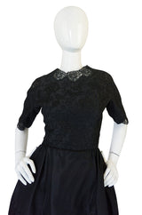 Dated 1960 Sophie Gimbel Attr Saks 5th Ave Soutache & Silk Dress