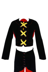 Rare 1971 Mr Freedom by Diana Crawshaw Velvet 'Baseball' Suit