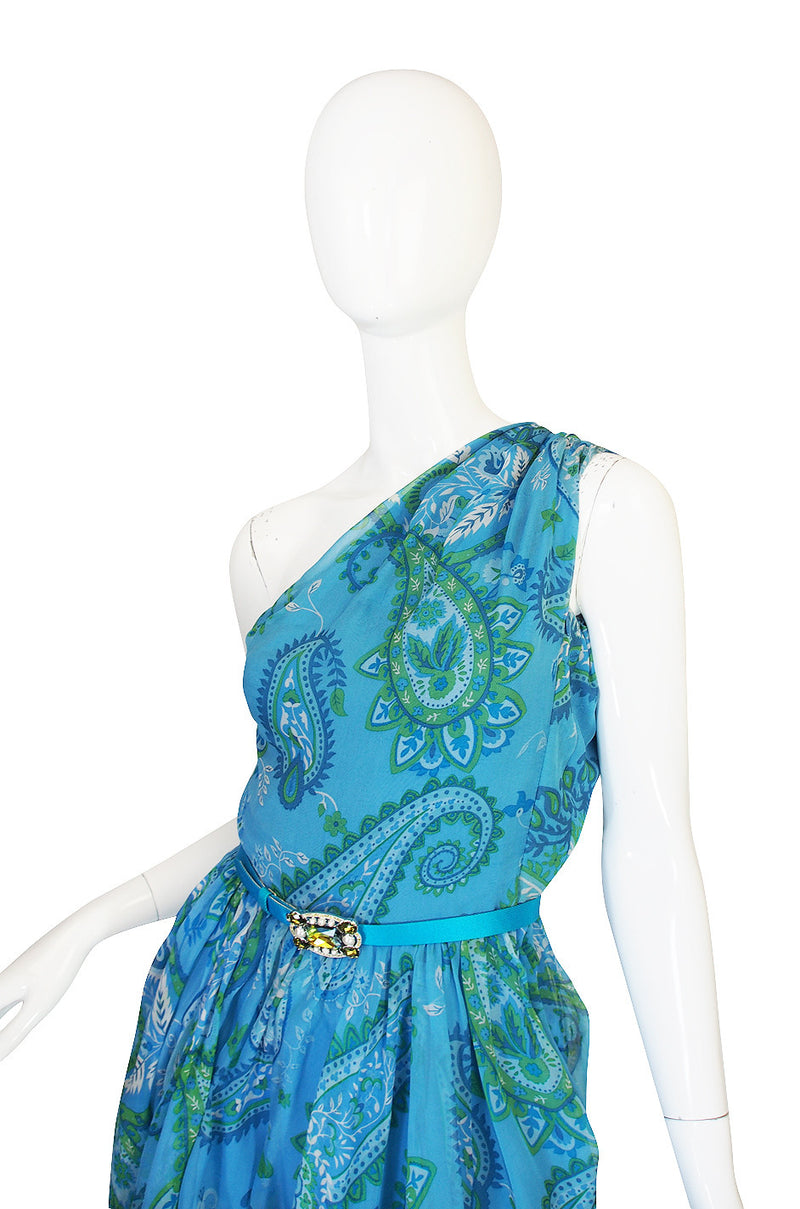 Cruise 2008 Galliano for Christian Dior Blue Silk Dress – Shrimpton Couture