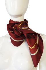 Vintage "Les Must de" Must Be Cartier Silk Scarf