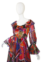 1960s Silk Oscar de la Renta Dress