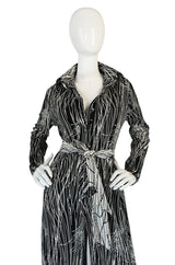 Fabulous 1970s Lanvin Graphic Print Jersey Jumpsuit