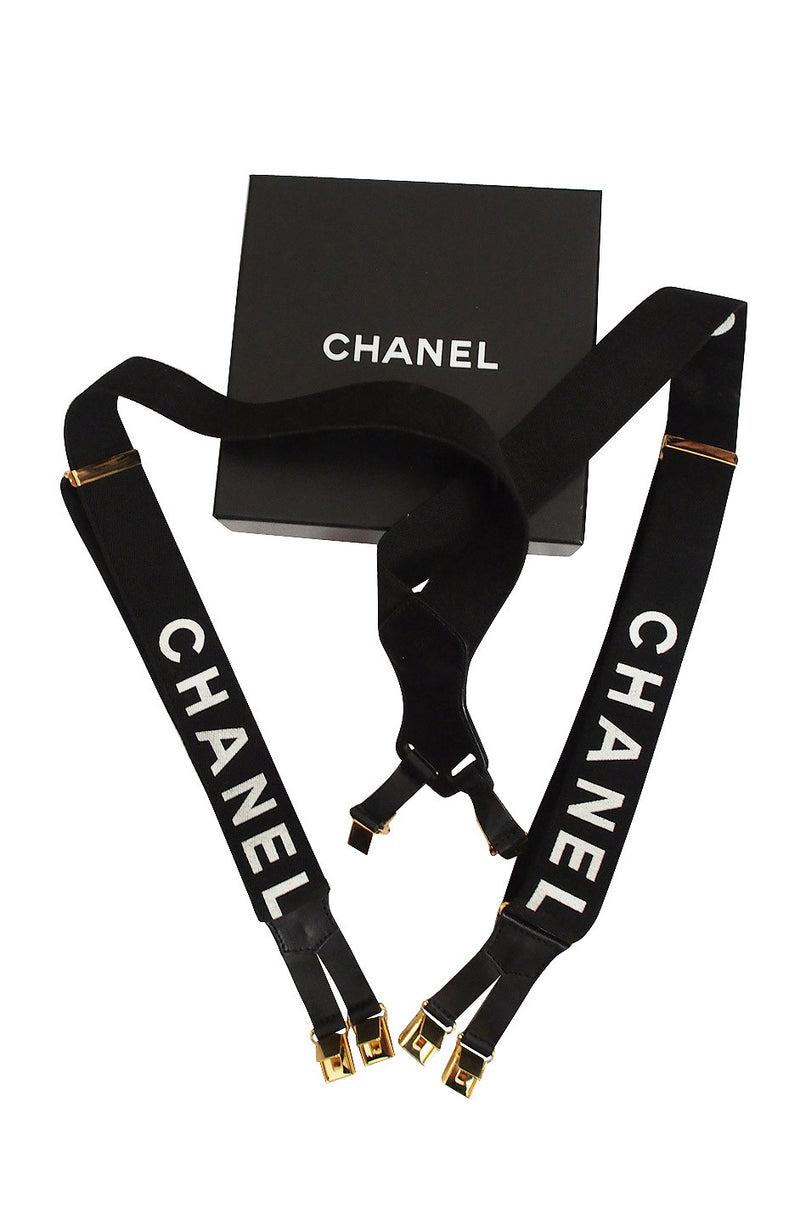 Early 2000s Iconic Vintage Chanel Suspenders