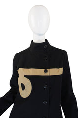 1960s Pierre Cardin Canvas Logo Coat