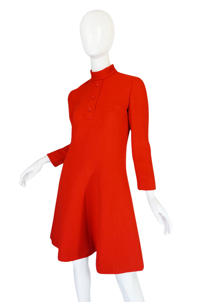 1960s Miss Dior Chic Bright Red Mod Dress – Shrimpton Couture