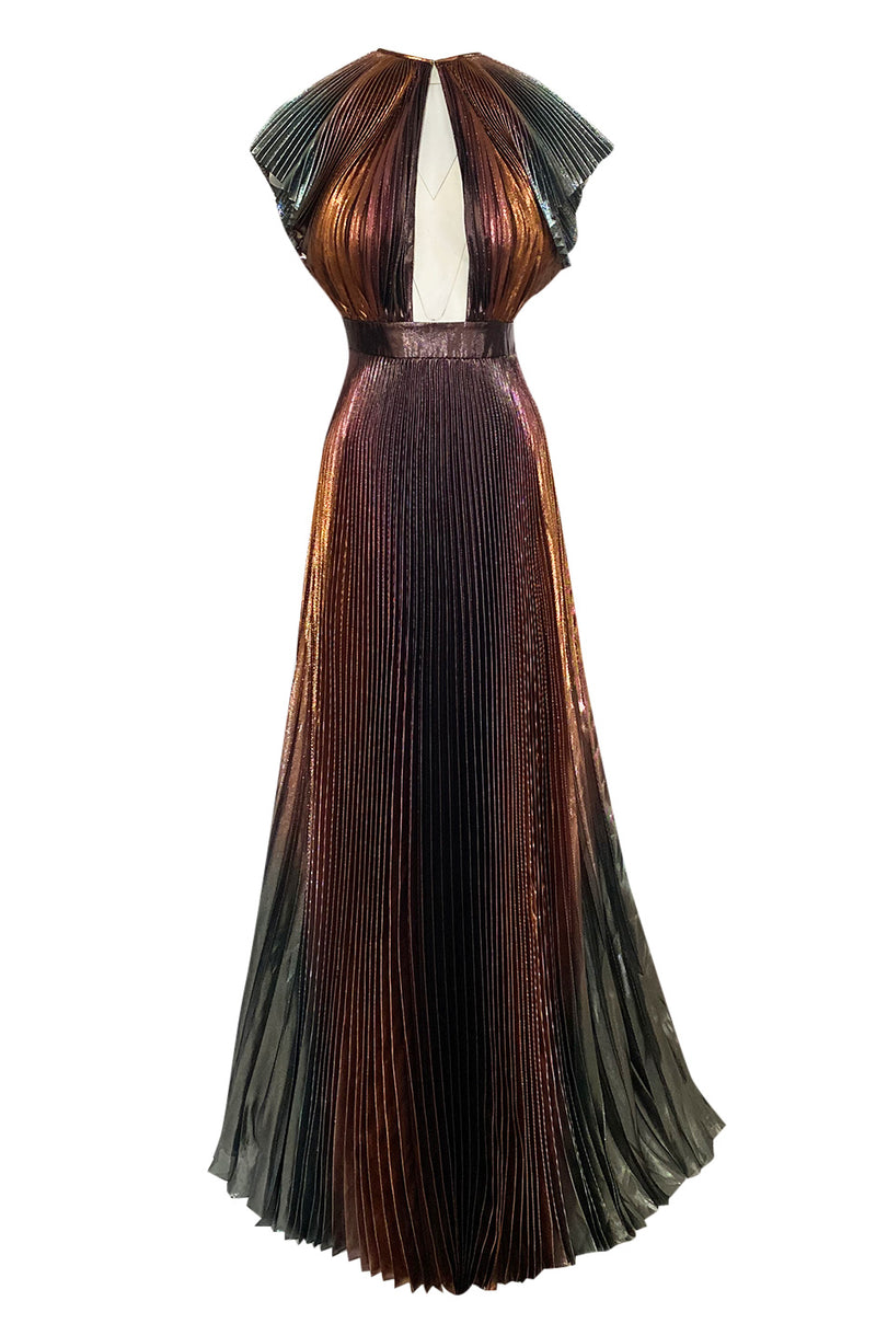 Resort 2019 Givenchy by Clare Waight Keller Metallic Pleated Lame Dres – Shrimpton Couture Resort 2019 Givenchy by Clare Waight Keller Metallic Pleated Lame Dres – Shrimpton Couture
