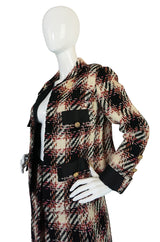 1960s Unlabelled Chanel Haute Couture Boucle Suit