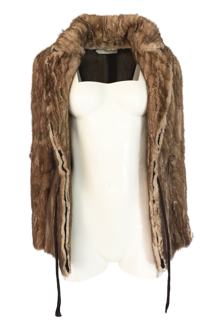 F/W 2002 Prada Runway Look 32 Documented Mink Fur Jacket F/W 2002 Prada Runway Look 32 Documented Mink Fur Jacket