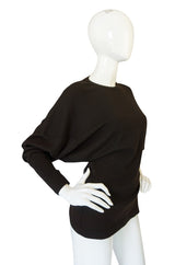 Rare 1980s Chocolate Azzedine Alaia Knit Sweater