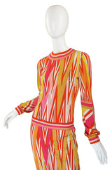 1970s Amazing Pucci Citrus Maxi Dress