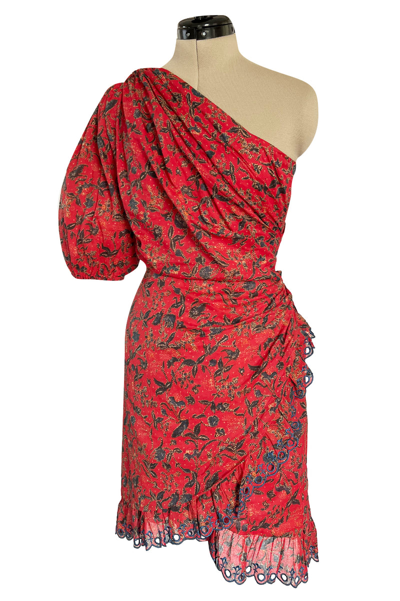 isabel marant red floral dress Isabel Marant toile