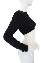 Recent Prada Cashmere Crop Top Sweater