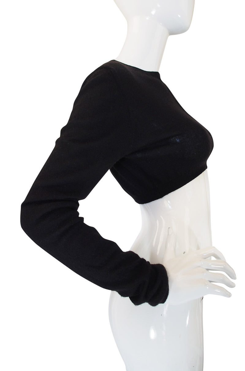 Recent Prada Cashmere Crop Top Sweater