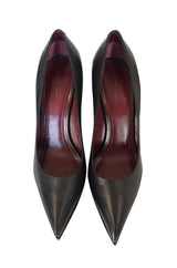 A/W 2012 Celine Black Pointed Wedge Pump 38